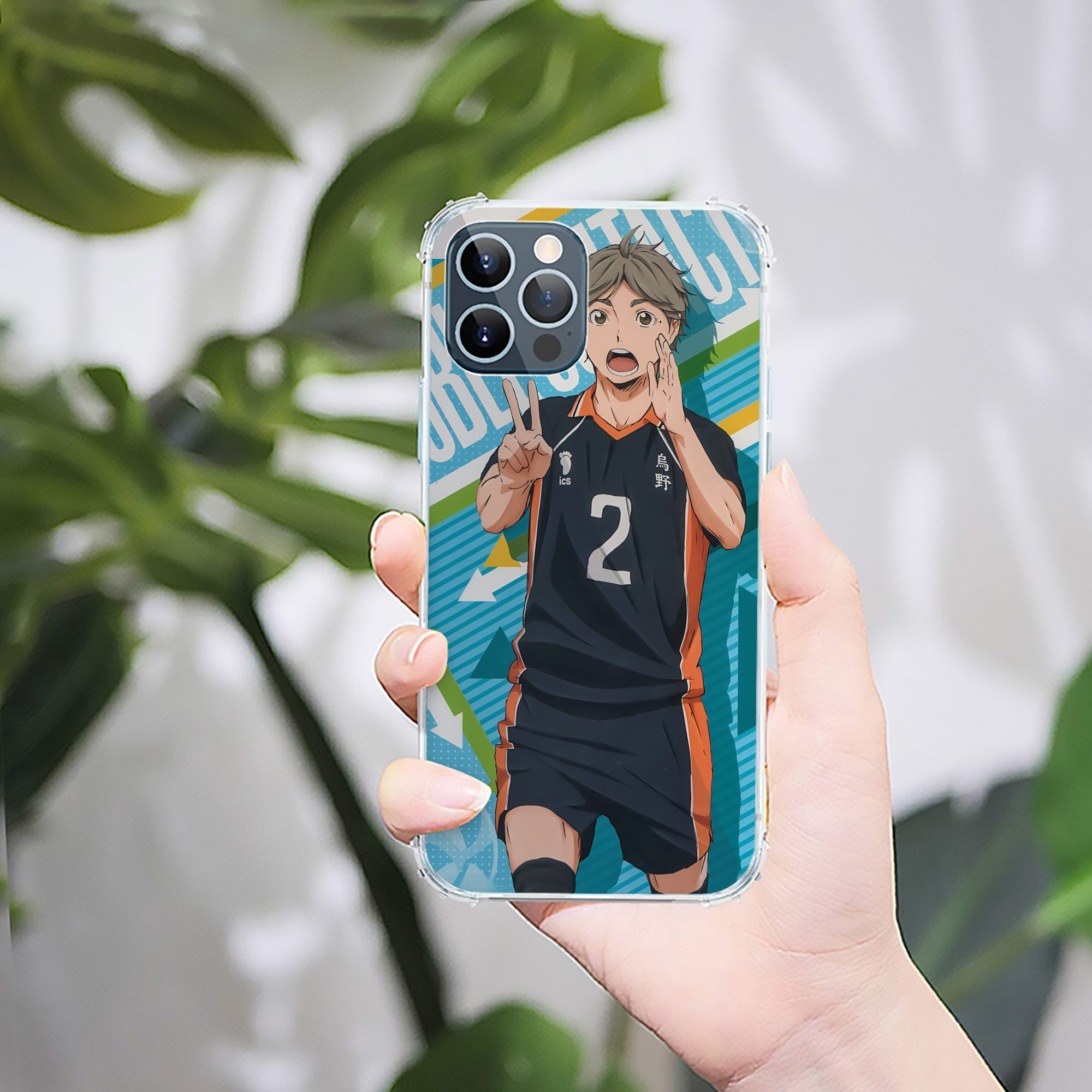 （画像用） ハイキュー!! Haikyu!! 【iPhone 12シリーズ対応】透明スマホケース（クリアソフトケース）